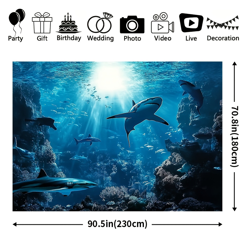 نسيج جداري مذهل لأسماك القرش ف - مراجعة Marine Aquarium وسعره