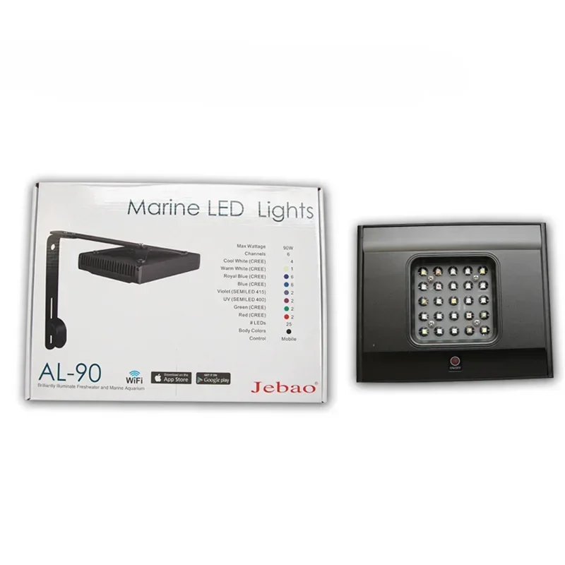جديد Jebao WIFI LED المرجان ضو - مراجعة Reef Lighting وسعره