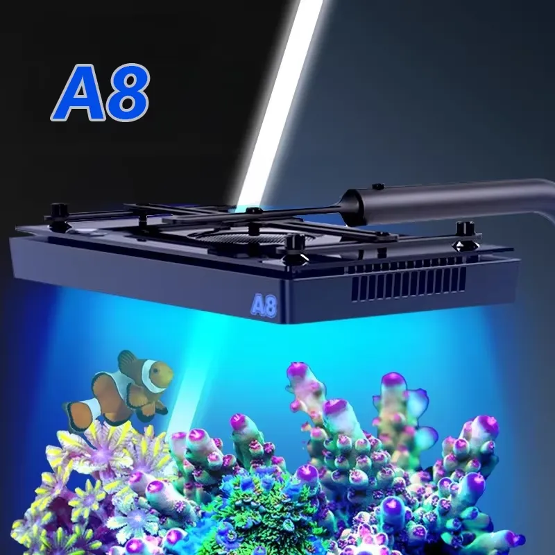 إضاءة LED للأحواض المائية A8SE - مراجعة Reef Lighting وسعره